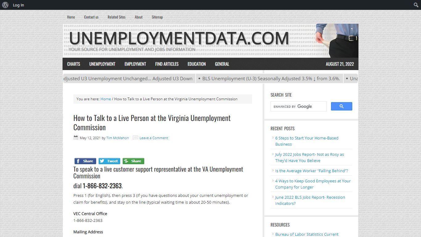 How to Talk to a Live Person at the Virginia Unemployment Commission ...